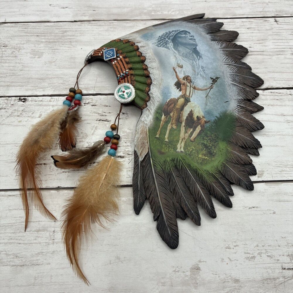 Bradford Exchange Calling Of The Spirits Chuck Ren Wall Sculpture Plate A5148